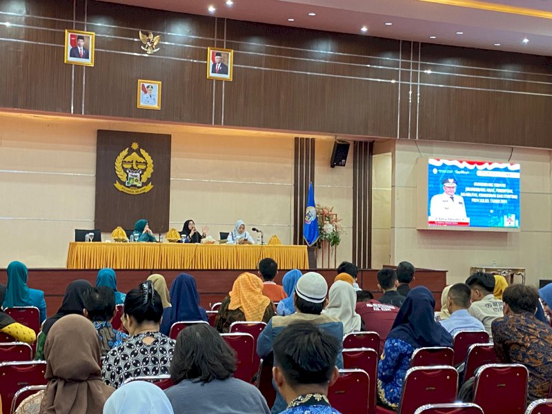 Bappedalitbangda Provinsi Sulawesi Selatan menggelar Musyawarah tematik, yang membahas terkait Pemberdayaan Perempuan dan Perlindungan Anak serta disabilitas,  Kamis (25/4/2024). @Jejakfakta/Atri