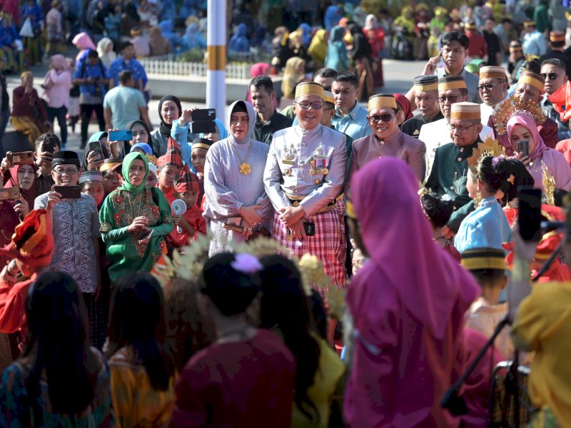 Wali Kota Makassar Moh Ramdhan Pomanto seusai menggelar upacara peringatan Hardiknas di Anjungan Pantai Losari, Kamis, (2/05/2024). @Jejakfakta/dok. Humas Pemkot Makassar