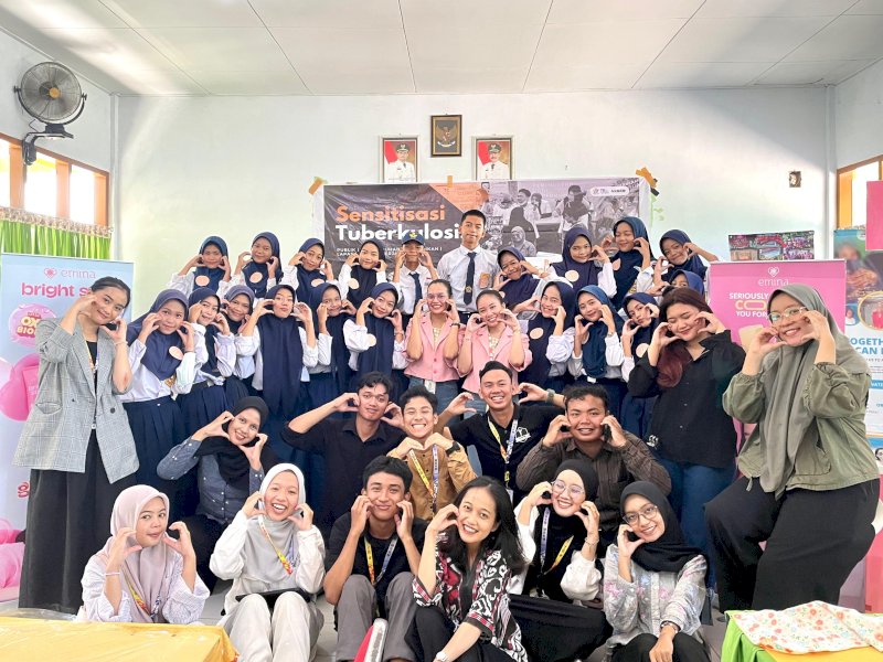 Yamali TB bersama TB Rangers melaksanakan kegiatan sensitisasi publik di SMPN 3 Pallangga, Kabupaten Gowa, Sulawesi Selatan (Sulsel) dengan tema &ldquo;TB RANGERS Goes to School&rdquo;. @Jejakfakta/dok. Ist.