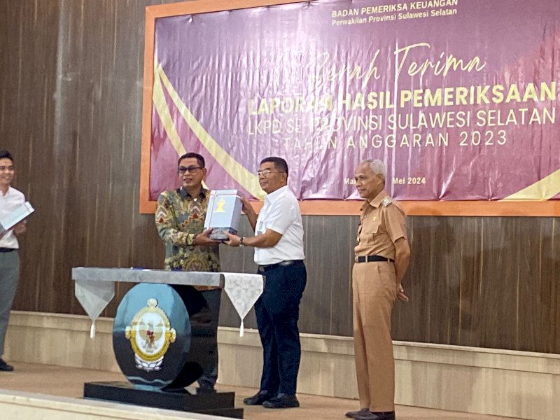Pemerintah Kabupaten Pangkep, kembali meraih opini WTP - LHP Laporan Keuangan Pemerintah Daerah (LKPD) dari BPK Wilayah Sulsel. @Jejakfakta/dok. Humas Pemkab Pangkep