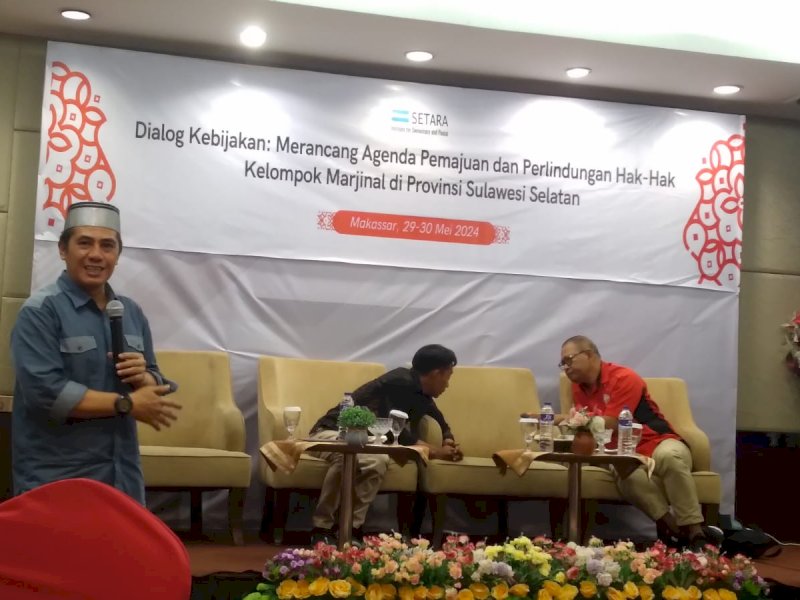 Syamsu Rizal sebagai mantan Walikota Makassar yang saat ini menjabat sebagai anggota DPR RI terpilih periode 2024-2029, saat menghadiri Dialog kebijakan di Provinsi Sulawesi Selatan, Kamis (30/5/2024). @Jejakfakta/Nurdin Amir