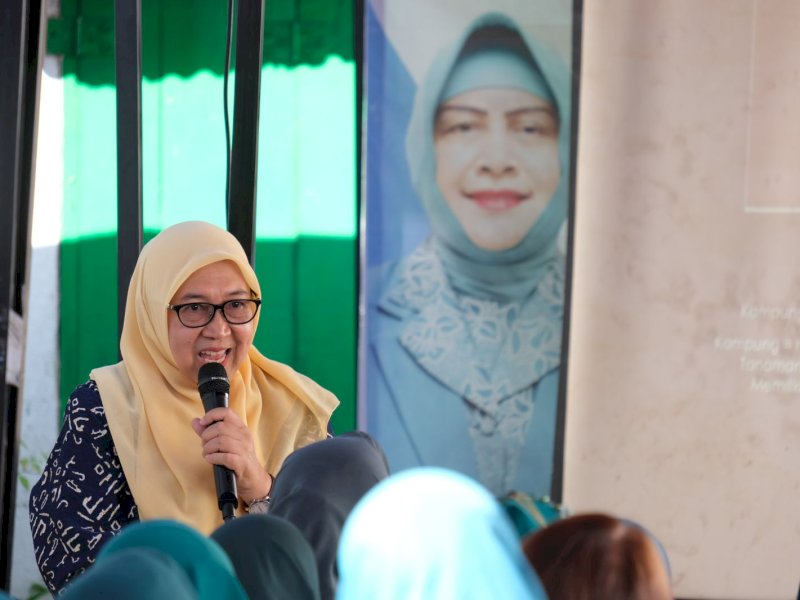 Sosialisasi program Kampung Hatinya PKK digelar di lorong binaan PKK di Kecamatan Wajo, pada Kamis (6/6/2024). @Jejakfakta/dok. Humas Pemkot Makassar