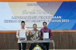Ketua DPRD Bersama PJ Sekda Makassar Terima LHPK dari BPK RI Sulsel Untuk Semester II Tahun 2023