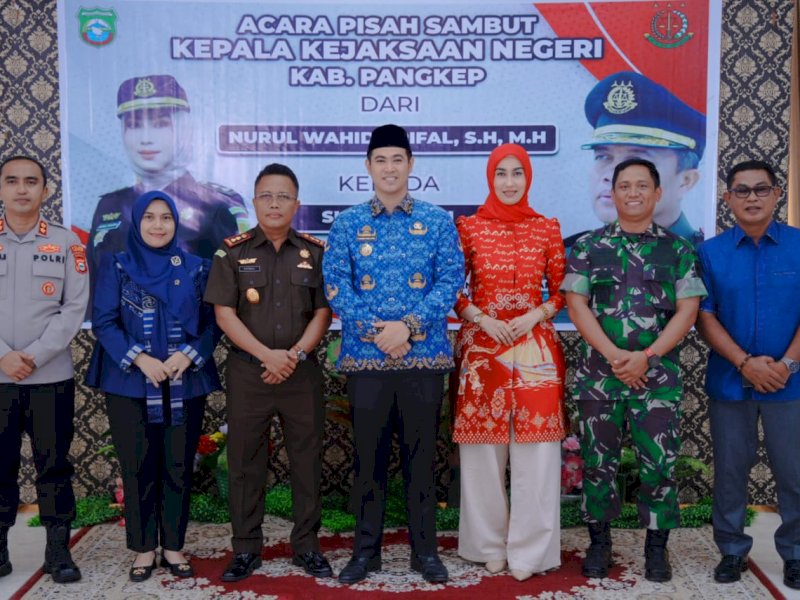 Bupati Pangkep hadir di acara pisah sambut Kepala Kejaksaan Negeri Kab. Pangkep, Rabu (19/6/2024). @jejakfakta/Humas Pangkep