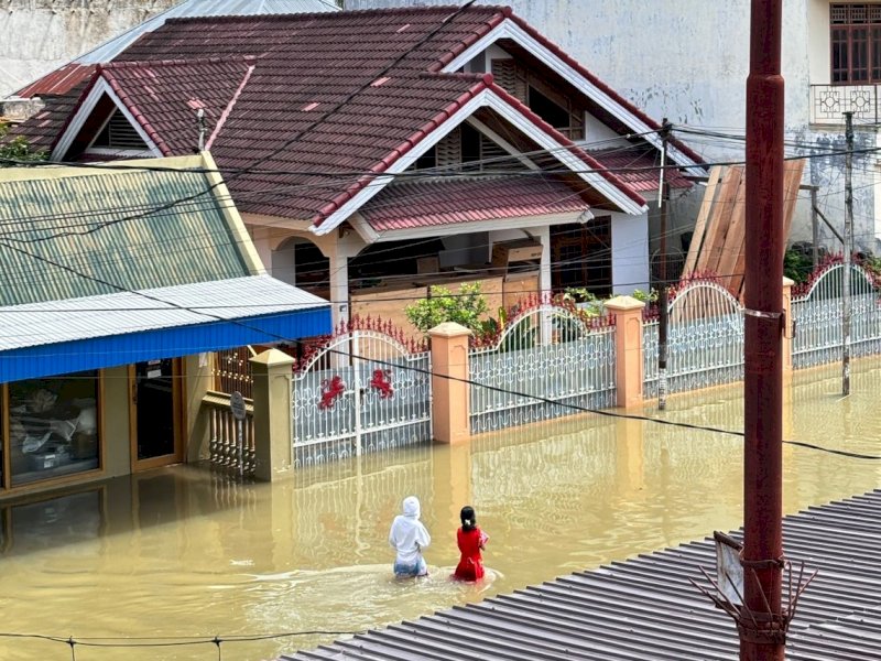 Foto wilayah yang masih terdampak banjir di Kota Gorontalo, per Sabtu, 13 Juli 2024, pukul 11.00 WITA.  Sumber Foto: Dokumentasi Lembaga Salam Puan / Mitra Save the Children Indonesia
