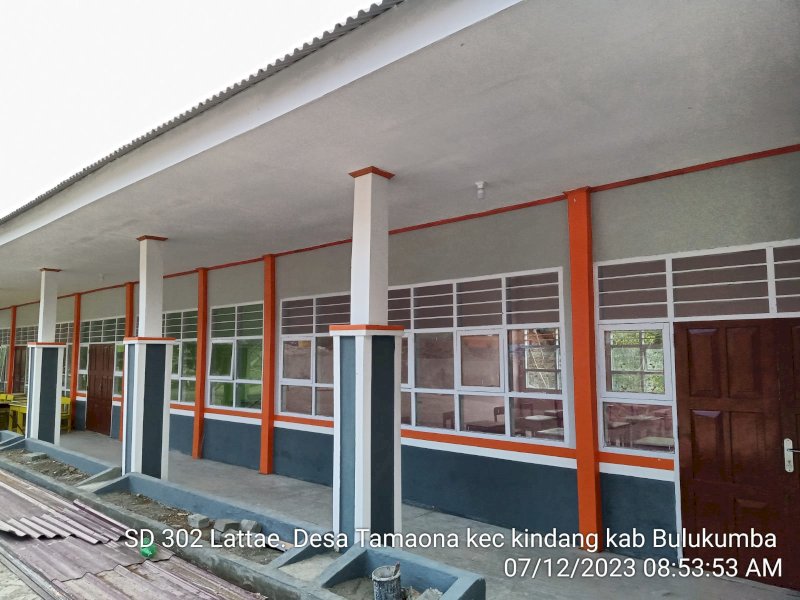 Pelaksanaan Pembangunan SD 302 Lattae, Kindang, Kabupaten Bulukumba swakelola DAK Fisik bidang pendidikan. @Jejakfakta/dok Humas Pemkab Bulukumba