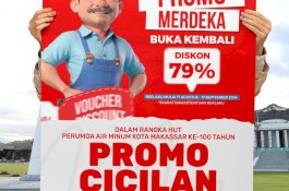 Kabar Gembira! PDAM Makassar Diskon 79 Persen dalam Rangka HUT ke-79 RI