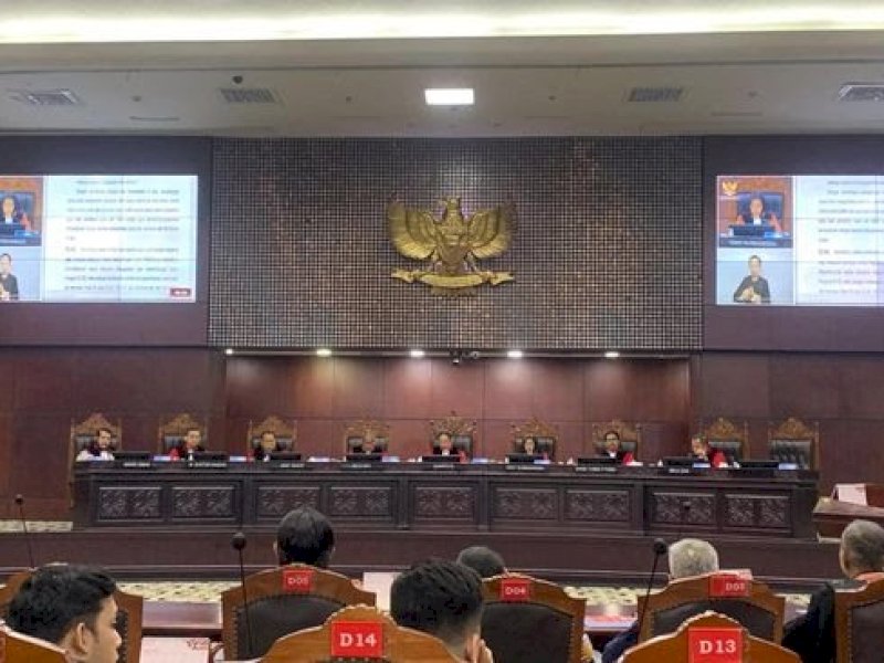 Foto: Sidang MK pada Selasa (20/8/2024)-(Mulia/detikcom)