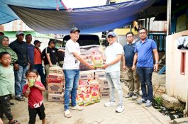 Dirut PDAM Beni Iskandar Bawa Bantuan ke Korban Kebakaran Kaluku Bodoa