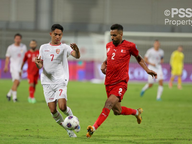 pertandingan ronde ketiga Kualifikasi Piala Dunia 2026 zona Asia antara Bahrain melawan Indonesia, di Stadion Nasional Bahrain, Riffa, Kamis (10/6/2024). @Jejakfakta/dok. PSSI