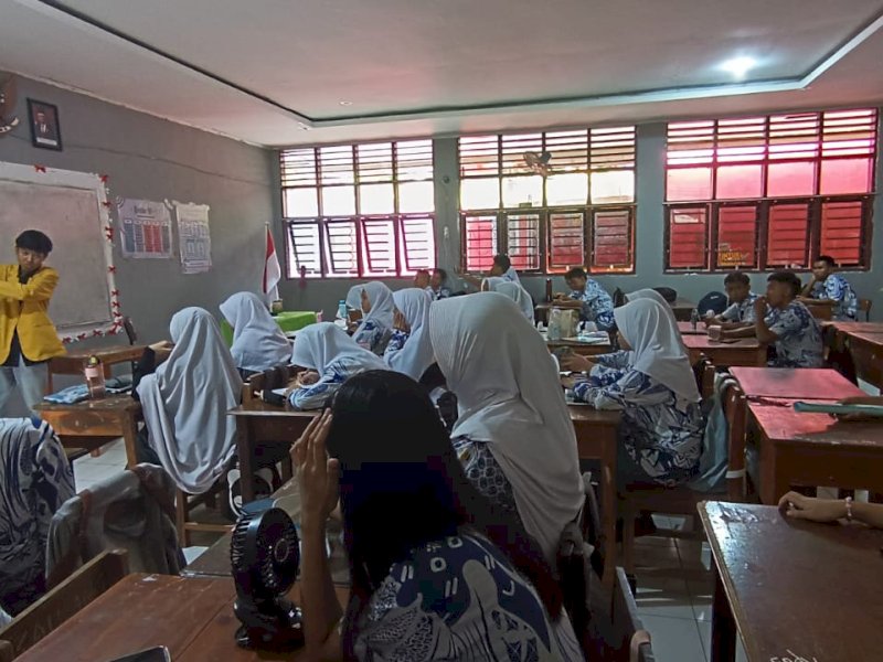 Pimpinan Daerah (PD) Ikatan Pelajar Muhammadiyah (IPM) kota Makassar, menggelar kegiatan sosialisasi TB dalam rangka Health Education Festival di Sekolah Muhammadiyah se-Kota Makassar. @Jejakfakta/Foto Istimewa
