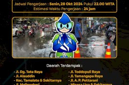 PDAM Makassar Tangani Pipa Bocor di Mallengkeri Raya