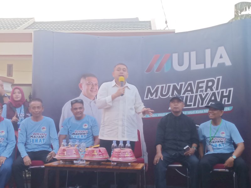 Calon Wali Kota Makassar nomor urut 1 Munafri Arifuddin saat kampanye dialogis di Kelurahan Masale, Kecamatan Panakkukang, Kota Makssar, Rabu (30/10/2024). @Jejakfakta/dok. Istimewa
