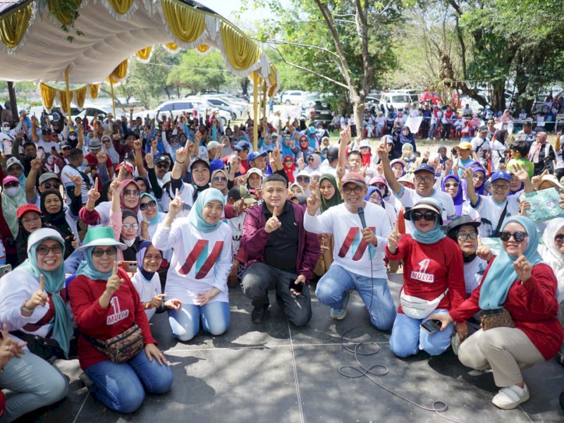 Family Gathering MULIA bersama Keluarga besar Wija To Luwu, di Pantai Indah Bosowa Jl. Metro Tanjung, Minggu (2/11/2024). @Jejakfakta/Istimewa