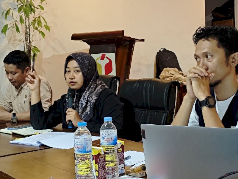 Rapat Koordinasi Persiapan Tahapan Pungut Hitung bersama seluruh Panitia Pengawas Kecamatan (Panwascam) se-Kabupaten Bantaeng. @Jejakfakta/Istimewa