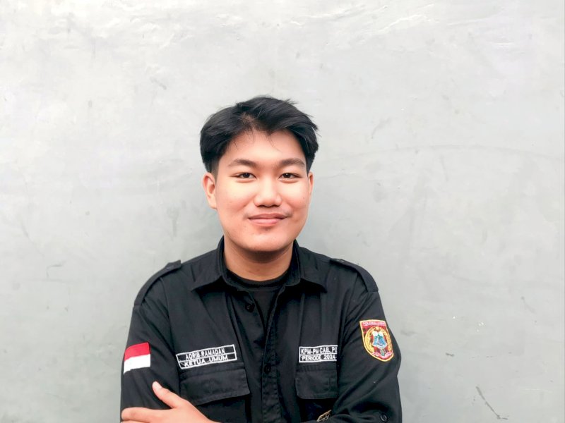 Ketua KPM-PM Cabang Polewali Periode 2024-2025, Aqrib Ramadhan. @Jejakfakta/pribadi