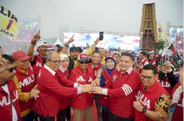 Kampanye Akbar MULIA, Sekjend Perindo Ajak Pilih Munafri-Aliyah Pimpin Makassar