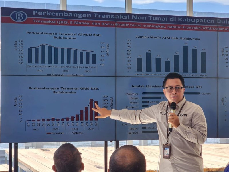 High Level Meeting Percepatan Digitalisasi Pendapatan yang berlangsung di ruang Lemo-Lemo, Gedung Pinisi, Senin (18/11/2024).