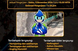 Pipa PDAM Makassar di Jl Beringin Gowa Bocor, Ini Wilayah Terdampak