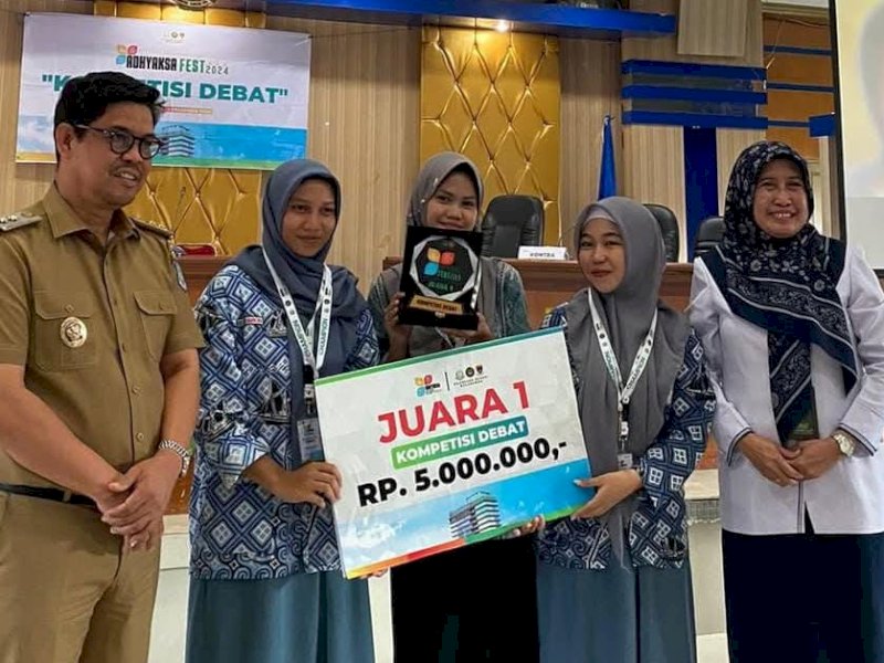 UPT SMAN 1 Bulukumba, juara 1 kompetisi debat di Adhyaksa Fest 2024. @Jejakfakta/Istimewa