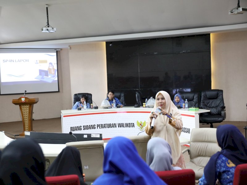 Finalisasi penyelesaian pengaduan masyarakat melalui platform SP4N LAPOR! di Ruang Sipakalabbi, Balaikota Makassar, Selasa (17/12/2024). @Jejakfakta/Istimewa