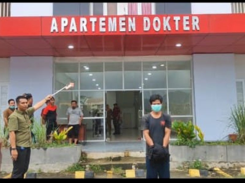 Olah TKP pencurian mesin AC RSUD Hajjah Andi Depu, Kabupaten Polewali Mandar, Sulawesi Barat, Selasa (24/12/2024), kemarin. @Jejakfakta/Istimewa