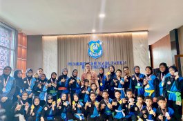 Jejak Agung Sabet 48 Medali, Atlet dan Pengurus Temui Wakil Bupati Andi Edy Manaf