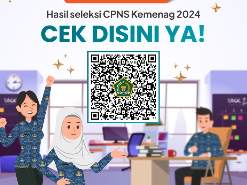 Hasil selseksi CPNS Kemenag 2024. @dok.Kemenag