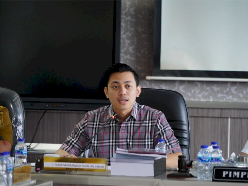 Wakil Ketua Komisi C DPRD Sulsel, Fadel Muhammad Tauphan Ansar prihatin terkait keterlambatan pembayaran Dana Bagi Hasil (DBH) Pemerintah Provinsi kepada Kabupaten/kota. @Jejakfakta/Foto: Istimewa