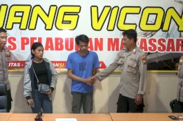 Cekcok Polisi dan Pedagang Asongan di Pelabuhan Soekarno-Hatta Makassar Berdamai