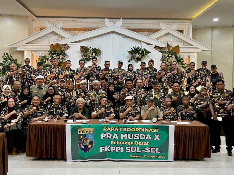 Rapat Koordinasi Pra Musda X Keluarga Besar FKPPI Sulsel, Januari lalu. @Jejakfakta/Istimewa