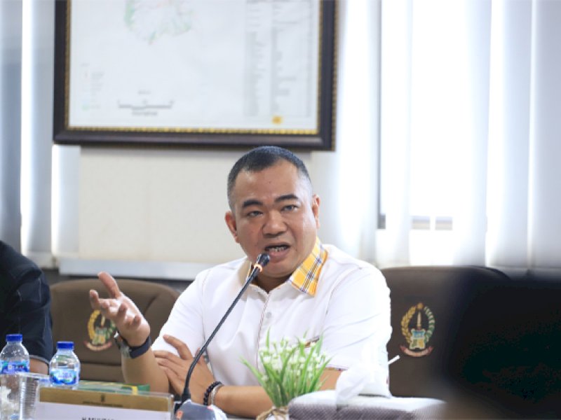 Anggota DPRD Sulsel, Andi Patarai Amir saat RDP Komisi D pada Senin (17/02/2025). @Jejakfakta/Foto: Istimewa