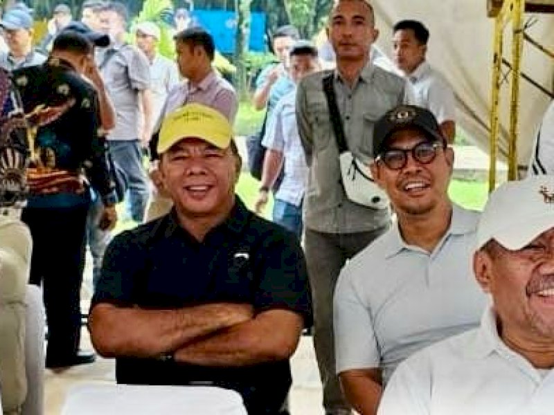 Bupati Bulukumba, Andi Muchtar Ali Yusuf, bersama Wakil Bupati Andi Edy Manaf, kedua petahana ini terlihat kompak menghadiri gladi kotor di Istana Negara, Selasa pagi (18/2/2025). @Jejakfakta/Istimewa
