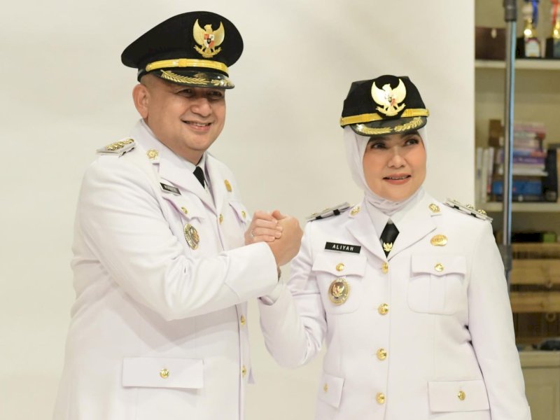 Wali Kota dan Wakil Wali Kota Makassar, Munafri Arifuddin-Aliyah Mustika Ilham (Appi-Aliyah). @Jejakfakta/dok. Humas Pemkot Makassar