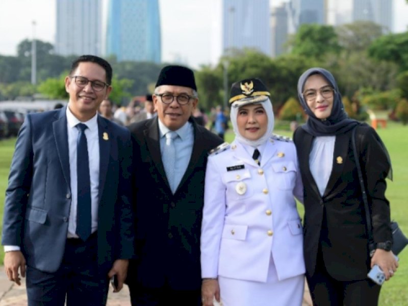 Ketua DPRD Makassar, Supratman hadiri pelantikan Wali Kota dan Wakil Wali Kota Makassar, Munafri-Aliyah di Istana Kepresidenan, Jakarta, Kamis (20/2/2025). @Jejakfakta/Istimewa