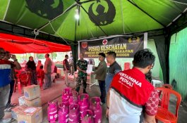 Pertamina Sulawesi Bantu Korban Kebakaran di Asrama Kesdam Hasanuddin