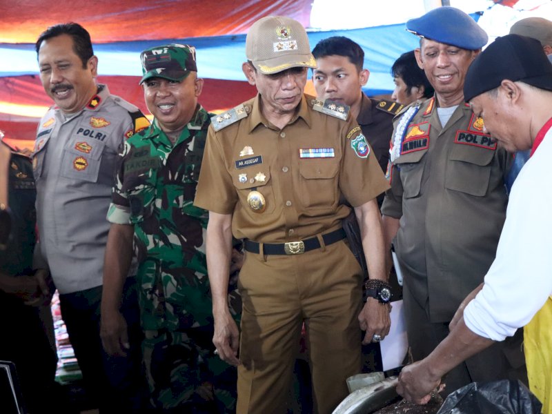 Wakil Bupati Pangkep pimpin sidak pasar jelang bulan suci ramadan. @jejakfaktacom/Humas Pangkep