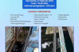 PDAM Makassar Tangani Kebocoran Pipa di Kerung-kerung, Ini Daerah Terdampak