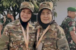 Wagub Sulsel Fatmawati dan Aliyah Mustika Ilham Kenakan Seragam Komcad di Akmil Magelang