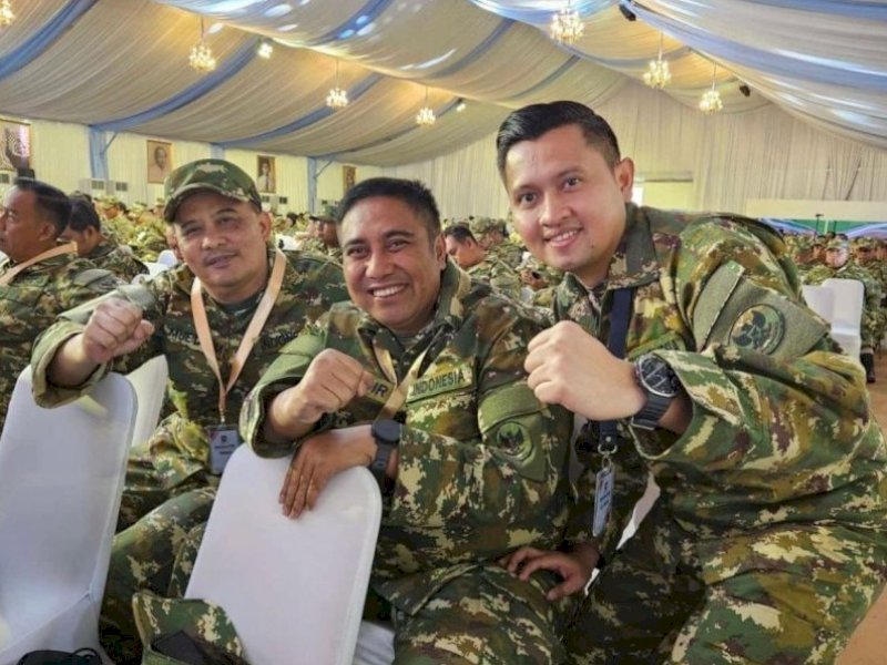 Bupati Maros Chaidir Syam (tengah) saat retret di Akmil Magelang. @Jejakfakta/Istimewa