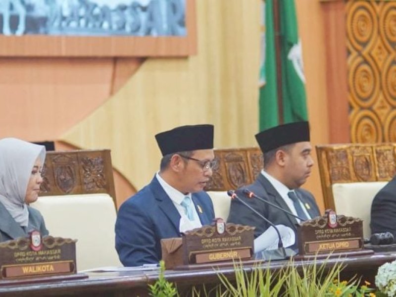 Rapat Paripurna dan Serah Terima Jabatan (Sertijab) Wali Kota dan Wakil Wali Kota Makassar, Senin 3 Maret 2025. @Jejakfakta/Istimewa