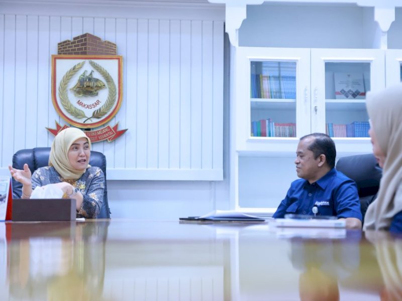 Wakil Wali Kota Makassar, Aliyah Mustika Ilham, menerima kunjungan audiensi dari BPJS Kesehatan di ruang rapat kerjanya, Kamis (06/03/2025). @Jejakfakta/dok. Humas Pemkot Makassar