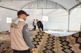 DMI Selesaikan Pembangunan Masjid Semi Permanen Kedua di Jalur Gaza