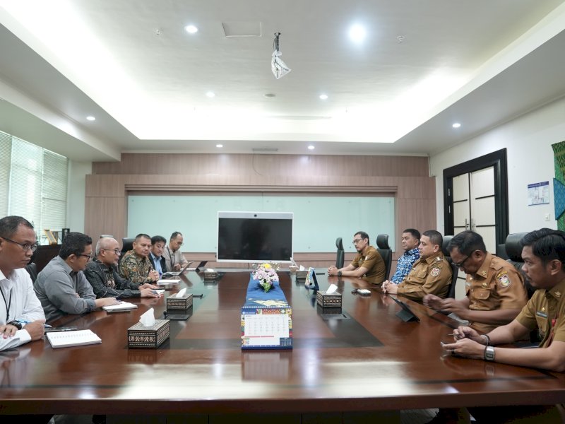 Wali Kota Makassar, Munafri Arifuddin,  kunjungan ke Kantor Perwakilan Bank Indonesia (KPBI) Provinsi Sulawesi Selatan, Senin (10/3/2025).  @Jejakfakta/dok. Humas Pemkot Makassar