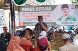 Reses di Minasa Upa, Anggota DPRD Makassar Fasruddin Rusli Terima Aspirasi Perbaikan Jalan