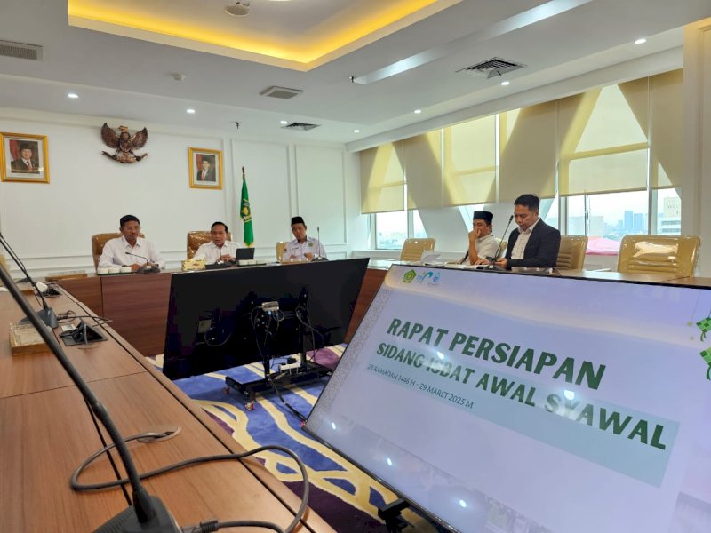 Kementerian Agama akan menggelar sidang penetapan (isbat) awal Syawal 1446 H pada 29 Ramadan yang bertepatan 29 Maret 2025. @Jejakfakta/dok. Kemenag