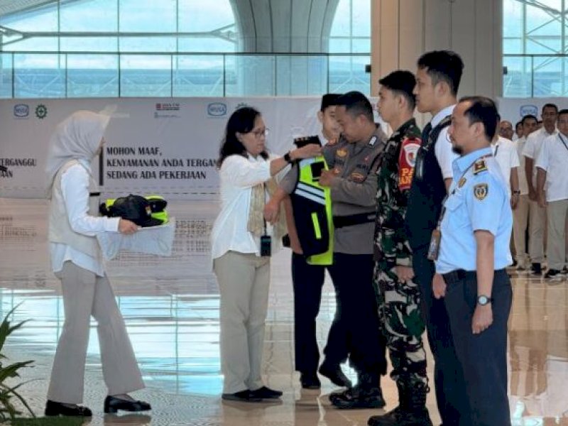 Pembukaan Posko Terpadu Angkutan Udara Lebaran 2025 di Bandara Sultan Hasanuddin. @Jejakfakta/Istimewa
