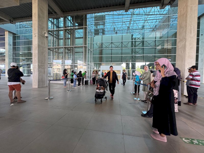 PT Angkasa Pura Indonesia selaku pengelola Bandara Internasional Sultan Hasanuddin resmi mengoperasikan alur kedatangan baru pada Senin, 24 Maret 2025. @Jejakfakta/dok. Angkasa Pura