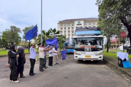 Peserta Mudik Gratis BKP KM Bulukumba Sulsel Gelombang Pertama Resmi Dilepas