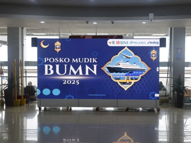 PT Pelabuhan Indonesia (Persero) mendukung kelancaran arus mudik Lebaran Idulfitri 1446 Hijriah/2025 Masehi dengan menyediakan Posko Mudik Bersama BUMN 2025. @Jejakfakta/Foto:Istimewa